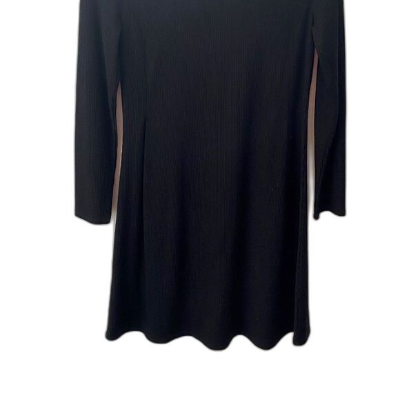 MADEWELL City Block Ribbed Mock Neck Dress Womens Small A-Line Academia Preppy - Picture 7 of 16